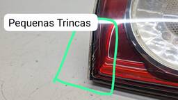 LANTERNA TRASEIRA DIREITA GOLF 2008 A 2013 (MALA) VERMELHA
