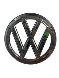 EMBLEMA VW GRADE FRONTAL ORIGINAL NOVO POLO E VIRTUS CROMADO