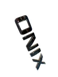 EMBLEMA ONIX LETREIRO ESCRITA CHEVROLET TAMPA TRASEIRA CROMA