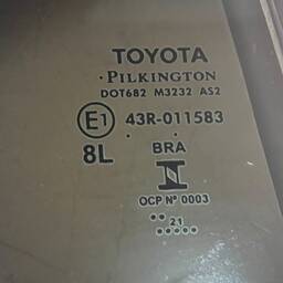 VIDRO PORTA TRASEIRA ESQUERDA COROLLA 2020/