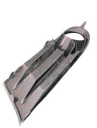 GRADE MOLDURA MILHA DIREITO GOL SAVEIRO VOYAGE G5 ARO PRET