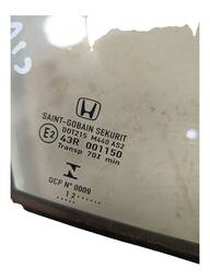 VIDRO PORTA DIANTEIRA DIREITA (FIXO) CIVIC G9 2012 A 2016