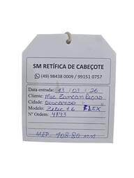 Cabeçote Fiesta Ecosport Ka Focus 1.6 Zetec 05/14 Flex