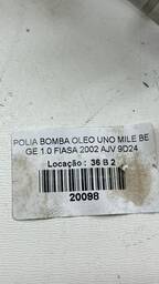 POLIA BOMBA OLEO FIAT UNO MILLE 1.0 FIASA 1996 A 2002