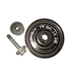 POLIA VIRABREQUIM DUPLA VW UP GOL 1.0 3CC 2008