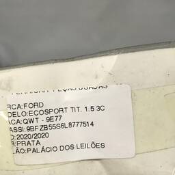 DOBRADIÇA PORTA T/E INF FORD ECOSPORT 2012 A 2020