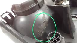 FAROL ESQUERDO S10 BLAZER 2001 A 2011 MASCARA CINZA