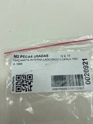 MAÇANETA INTERNA LADO DIREITO OPALA 1982 A 1989 