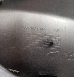 CAPA RETROVISOR ESQUERDO HB20 2013 A 2019 S/ PISCA