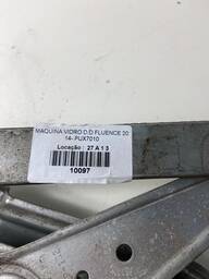 MÁQUINA DE VIDRO PORTA DIANTEIRA DIREITA FLUENCE 2011 A 2018