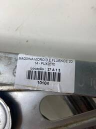 MÁQUINA DE VIDRO DIANTEIRA ESQUERDA FLUENCE 2011 A 2018