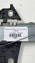 MAQUINA VIDRO TRAS ESQUERDA CIVIC 2007 A 2011