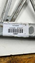MAQUINA VIDRO DIANTEIRA DIREITA CIVIC 2012 A 2016