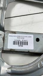 MAQUINA VIDRO DIANTEIRA DIREITA CIVIC 2007 A 2011