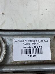 MÁQUINA DE VIDRO PORTA DIANTEIRA DIR COROLLA FIELDER 03 A 08