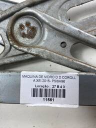 MÁQUINA VIDRO PORTA DIANTEIRA DIREITA COROLLA 2015 A 2019