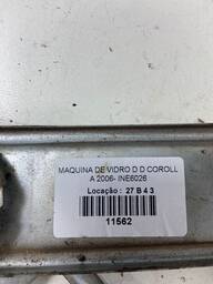 MÁQUINA DE VIDRO PORTA DIANTEIRA DIR COROLLA FIELDER 03 A 08