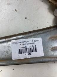 MÁQUINA DE VIDRO PORTA TRASEIRA DIR COROLLA FIELDER 03 A 08