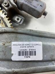 MAQUINA VIDRO COROLLA TRASEIRA DIREITA 2015 2016 A 2019