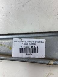 MAQUINA VIDRO TRASEIRA DIREITA COROLLA 2003/2007