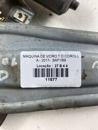 MAQUINA VIDRO COROLLA TRASEIRA DIREITA 2015 2016 A 2019