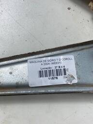 MÁQUINA DE VIDRO PORTA TRASEIRA DIR COROLLA FIELDER 03 A 08