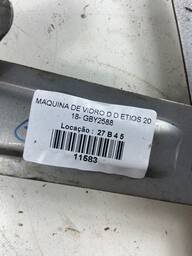 MÁQUINA DE VIDRO PORTA DIANTEIRA DIREITA ETIOS 2013 A 2021