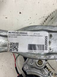 MÁQUINA DE VIDRO PORTA TR ESQ MARCH ATÉ 20 VERSA ATÉ 19 ELÉ