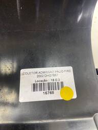 COLETOR ADMISSÃO PALIO SIENA 1.0 1.3 16V FIRE GAS 2000/2006