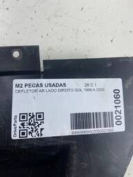 DEFLETOR RADIADOR LADO DIREITO GOL 1999 A 2005 