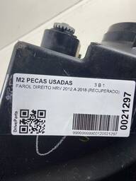 FAROL DIREITO HONDA HR-V TURING 2018 C/ LED