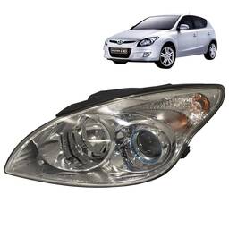 Farol Esquerdo I30 2010 2011 a 2012 Cromado