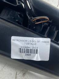 RETROVISOR ESQUERDO GOL VOYAGE G5 G6 G7 G8 12/23 ELÉ S/PISCA