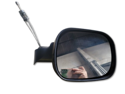 RETROVISOR ESQ UNO11/ FIORINO14/ PARTNER23/ 2P C/PISCA MAN