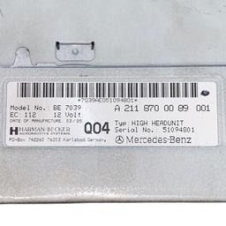 RÁDIO MERCEDES-BENZ CLASSE E W211 A2118700089