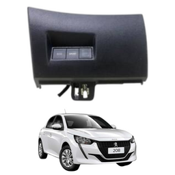 Moldura Acabamento Botão Eco Sport Peugeot 208 2020 a 2024