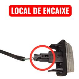 PLUG LUZ PLACA TRASEIRA COROLLA CROSS XRE 2022 2.0