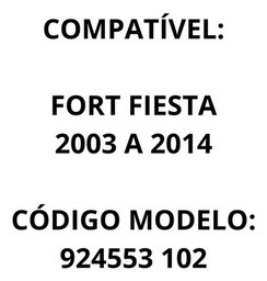 MÁQUINA DE VIDRO PORTA DIANTEIRA ESQUERDA FIESTA 03 A 14 ELÉ