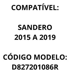 MÁQUINA VIDRO PORTA TRASEIRA DIR SANDERO 15/ LOGAN 14/24 MAN