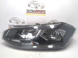 Farol Esquerdo Polo Virtus 18/22 Masc Negra Friso Preto