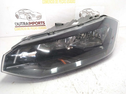FAROL ESQUERDO POLO VIRTUS 18/22 MASC NEGRA FRISO PRETO