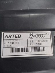 FAROL ESQUERDO POLO VIRTUS 18/22 MASC NEGRA FRISO PRETO