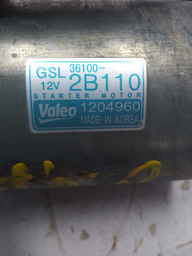 MOTOR ARRANQUE HB20 CERATO SOUL VELOSTER 1.6 2009/ 1204960