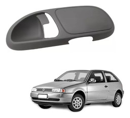 Moldura Maçaneta Traseira Direita Cinza Escuro Vw Gol Parati
