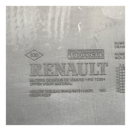 MOLDURA SUPERIOR PAINEL RENAULT SANDERO 09/13 681013892R ORI