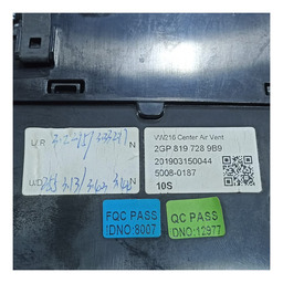 DIFUSOR AR TCROSS PAINEL CENTRAL T-CROSS TSI 2020