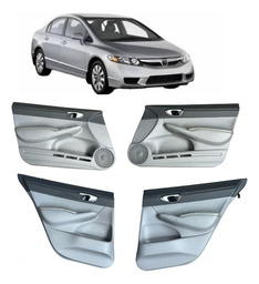 Jogo Forro De Porta Completo Honda Civic 2007-2011