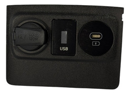 Moldura Central C/ Usb E Acendedor Hb20 Hyundai 2021-2025