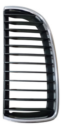 Grade Esquerda Para Choque Bmw 320i 2.0 06/07 7120007 Preto