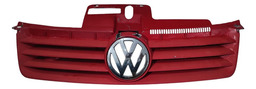 Grade Parachoque Dianteiro Vw Polo 1.6 2005 Avaria Vw0703801 Vermelho Brilhante